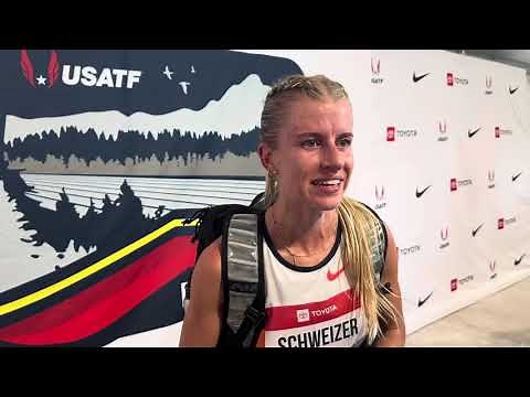 A disappointed Karissa Schweizer after 2025 USA 10k final