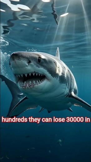 Did you know how much teeth in shark mouth? #shark #sharkteeth #sharkmonth #learning #wildlife