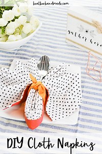 DIY Cloth Napkins for Pretty Tables