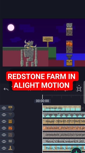 Redstone in Alight Motion #lassotool #minecraft #animation #alightmotion #redstone #speedpaint