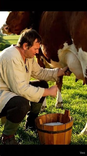 How Cows Were Milked in Ancient Times 😂