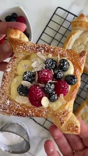Berry Custard Pastry with Italian Crema Pasticcera