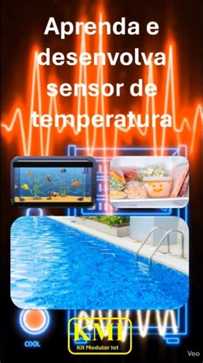 ESP32 kit de desenvolvimento Sensor de temperatura #ESP32 #DS18B20