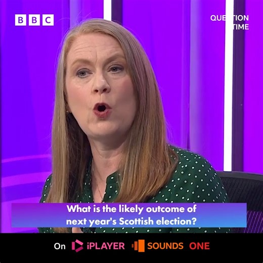 “What is the likely outcome of next year’s Scottish election?” Watch what the Question Time panel said on this audience question Catch up with the whole of this week’s #bbcqt from St Andrews, on Sounds and iPlayer now: bbc.co.uk/programmes/m002f2f7 | BBC Question Time