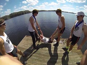Post-Race Coxswain Victory Dunking