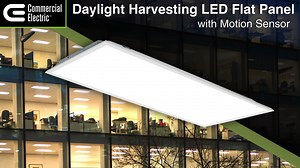 Commercial Electric 2 ft. x 4 ft. Daylight Harvesting Motion Sensor LED Panel Light Troffer Adjustable CCT Lumens Watts 120-277V (4-Pack) 64209101-4PK