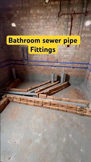 sewerage pipe fittings-plumbing work in house #plumbingandpipefitting