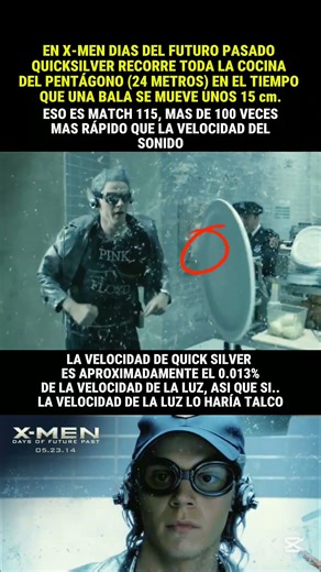 La velocidad REAL de Quick Silver te dejará sin palabras #shorts #xmen #Quicksilver