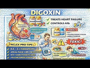 Digoxin Explained | Mechanism, Toxicity, Antidote | NCLEX Must-Know Cardiac Drug