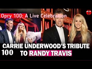 Emotional Tribute & Performance #carrieunderwood Honors #randytravis at Opry 100