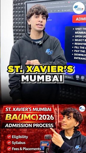 St Xavier's College Mumbai UG Admission Process 2026 | Eligibility Criteria & Important Dates Guide