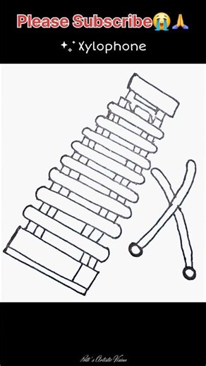 Drawing a xylophone #xylophone #xylo #musical #musicalinstrument #music #instrumental