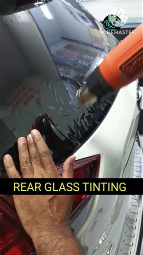 Rear Glass Tinting Installation 🔥 Perfect Finish #shorts