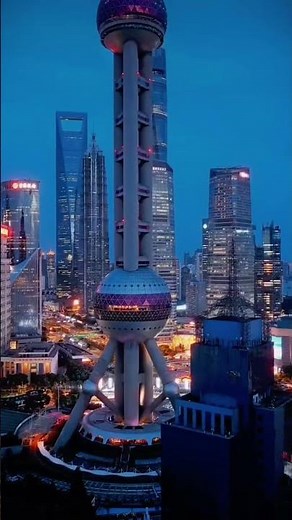 Shanghai 🇨🇳 #travel #usa #nightveiw #skytower #china