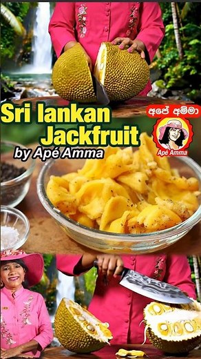 Sri lankan Ripe Jack fruit වරකා කමු! by Apé Amma #shorts