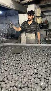Cleaning metal sheets with ROCKS? #machine #oddlysatisfying #uniqueprocess #ultimateworkers #process