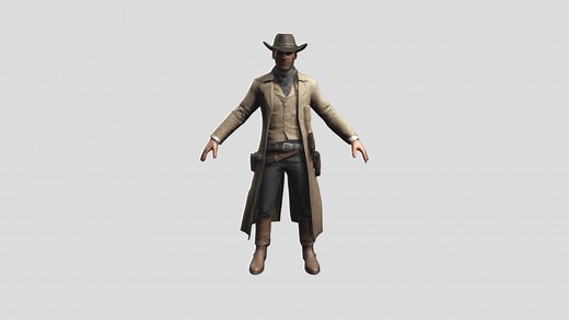 Arthur Morgan from RDR - Download Free 3D model by Mysanthrope