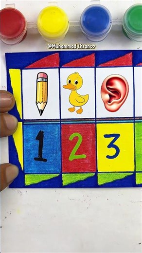 Learning Numbers with Fun Drawings! ✏️✨#kidslearning #numbers #preschool #education