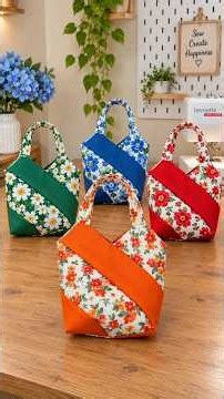 The Easiest Way to Turn Fabric Strips Into a Stylish Bag!