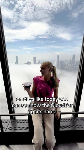 Welcome to CloudBar Chicago - a bar that’s literally above the clouds #360chicago #cloudbarchicago