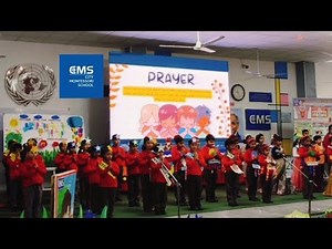 CMS School Prayer 🙏| I bear witness ,Oh my God city montessori school | #cms grade KG. ARFU'S CLASS