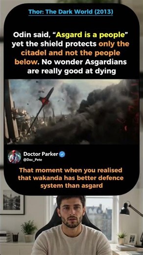 Odin said Asgard is people, yet doesn't have a shield to protect them?