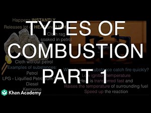 Types of Combustion Part 1 | Middle School Science | Khan Academy