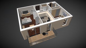 Apartment Interior Architecture Visualization - 3D model by Arion Digital (@andrewswihart)