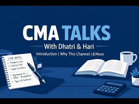 CMA Talks | Introduction, Why This Channel & What’s Coming