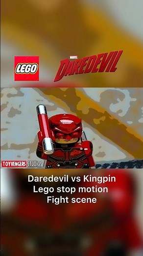 Daredevil vs Kingpin | LEGO stop motion fight scene #lego #legostopmotion #legoanimation #marvel
