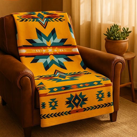 Tribal Blanket (full Size) Native American-inspired, Super Soft Reversible, 2-ply Double-sided - Etsy