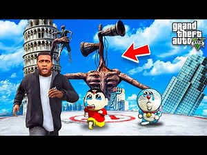 Shinchan Doraemon Franklin Monster Attack GTA V