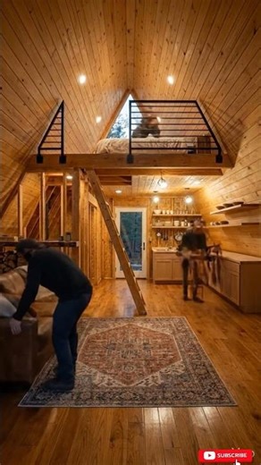The Satisfying Cabin Build That Goes From Foundation to Furniture #timelapse #tinyhome