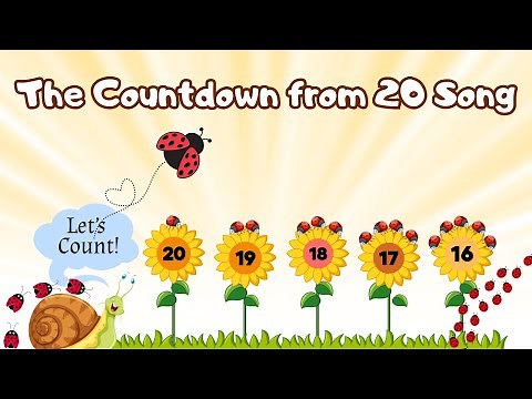 Countdown From 20 Song | Silly School Songs: Learn to Countdown from 20 to 1| Educational Math Video