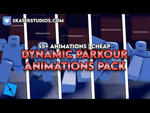 [FOR SALE] 55+ Dynamic Parkour Animations Pack | Roblox Studio