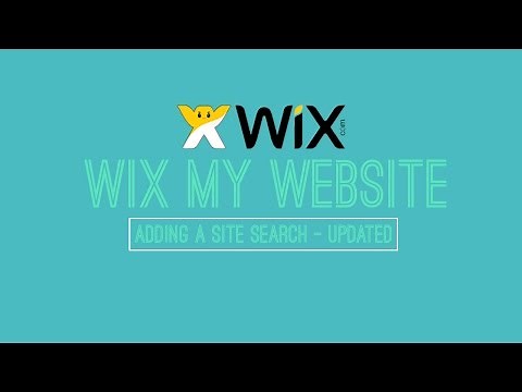 Adding a Site Search to your Wix Website - Wix.com Tutorial - Wix My Website - Updated