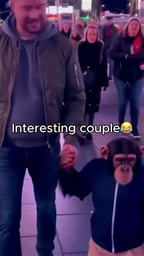 We Were Walking in Times Square... And Saw a Man Holding Hands With a MONKEY 😱