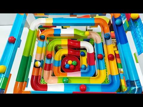 Extreme Multi-Level Maze Marble Run Race With Crazy Drops