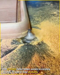 46K views · 86 reactions | Precision Panel Shaping By Machine. #MachineWork #EdgeTrimming #IndustrialProcess #PanelMaking | Jogi Jokes | Facebook