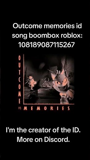 Outcome memories id song boombox roblox #роблокс #roblox #boombox #sonic #exe #outcomememories #song