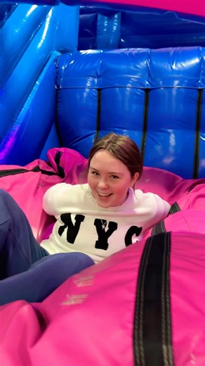 She Almost Exploded the Inflatable! 😂💥