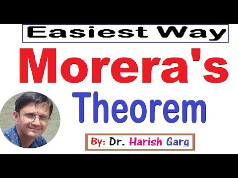 Morera's Theorem | Complex analysis | Easiest Way