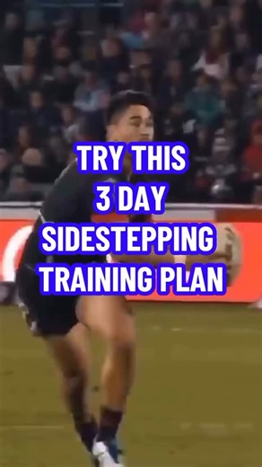 What do the best sidesteppers in rugby have in common? 🏉🔥 Think guys like Kalyn Ponga, Cheslin Kolbe, and Shaun Johnson… They’re not the biggest players on the field. It’s their explosive power — pushing hard off one leg, shifting bodyweight, and accelerating into space instantly. Here’s a simple 3-day sidestep plan you can try 👇 Day 1 – Footwork & Power Figure 8 drill (5 x 10s) – count how many reps you hit Icy Shuffle (5 explosive reps, side to side) Forward & Lateral Single-Leg Landings (5