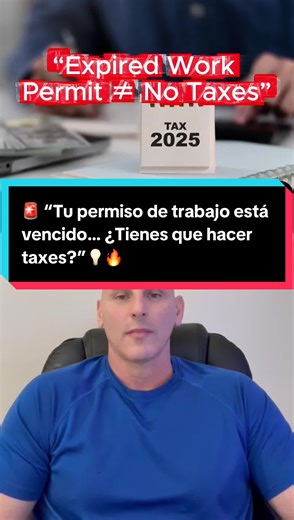 🚨 ¿Tu permiso de trabajo está vencido y no sabes si tienes que hacer taxes? Este es uno de los temas que más dudas genera y también uno de los errores más comunes. 👉 Si tuviste ingresos en Estados Unidos, en muchos casos sí debes presentar tu declaración de impuestos, aunque tu permiso de trabajo esté vencido. El IRS no evalúa estatus migratorio, evalúa ingresos. 📌 Tu Social Security Number NO se vence. Lo que puede cambiar es tu elegibilidad para ciertos créditos fiscales, pero no declarar i