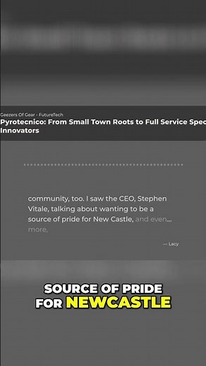 Pyrotecnico Fireworks: A Family Legacy Since 1920s! #shorts