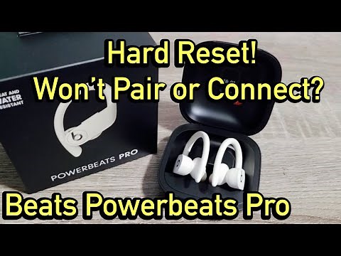 Beats Powerbeats Pro: How to Hard Reset (problems pairing or connecting?) FIXED!