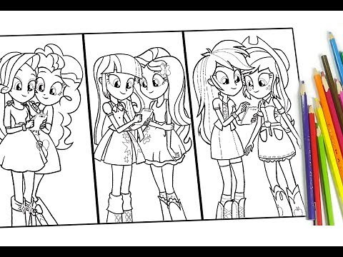 My little pony coloring pages for kids MLP Equestria Girls