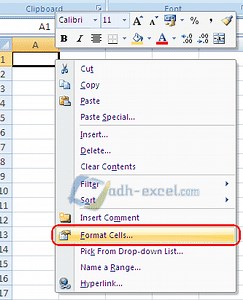 3 Cara Menampilkan Kotak Dialog Format Cells Dalam Excel