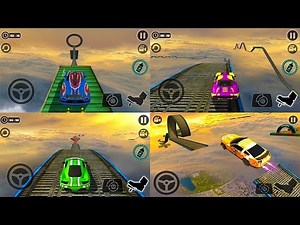 Impossible Stunt Car Tracks 3D / First 4 Cars / Android GamePlay 2017