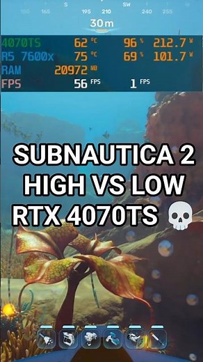 Subnautica 2 LOW vs EPIC Settings - RTX 4070 Ti Super 💀